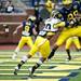 Michigan freshman tight end Jake Butt catches a touchdown pass from Devin Gardner during the Michigan spring football game on Saturday, April 13. AnnArbor.com I Daniel Brenner
